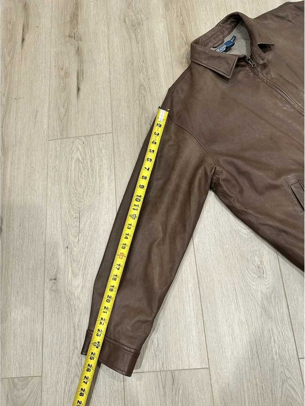 Polo Ralph Lauren 2XL Brown Glove Soft Leather Jacket